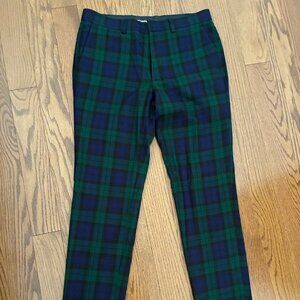 Green & Blue plaid Topman trousers